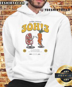 Official 3oh3 Meat and Veggies Hoodie featuring vibrant graphics and a stylish design, perfect for casual wear.