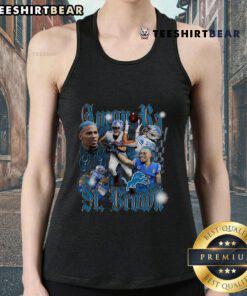 Official Amon Ra St. Brown Detroit Lions tank top, showcasing the notorious player's design for passionate fans.