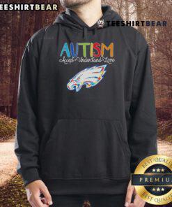 2024 Official Autism Accept Understand Love Philadelphia Eagles NFL hoodie featuring vibrant team colors and logo.