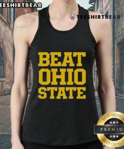 Official Beat Ohio State Tank Top featuring bold team colors and logo, perfect for game day and fan support.