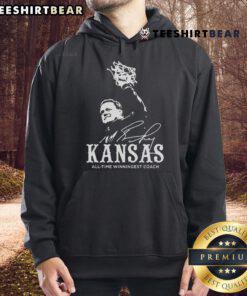 Bill Self Kansas all-time winningest coach hoodie featuring team colors and logo, perfect for fans and supporters.