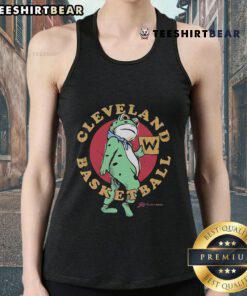 Cleveland Basketball Victory Frog Tank Top featuring a vibrant design, perfect for fans celebrating team spirit.