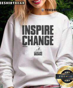 Official Cleveland Browns Inspire Change Sweatshirt showcasing team logo and vibrant colors, perfect for fans and supporters.