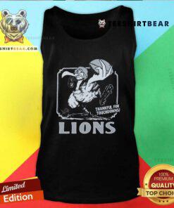 Official Detroit Lions Thankful For Touchdowns Tank-top