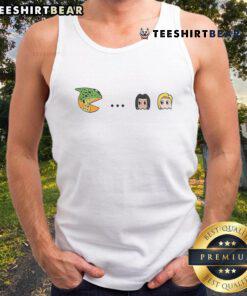 Official Dragon Ball Perfect Cell Pacman Android 18 Ghost tank top featuring vibrant graphics and stylish design.
