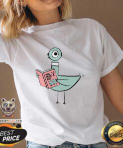 Official Driven To Read Pigeon Library Reading Books Reader V-neck