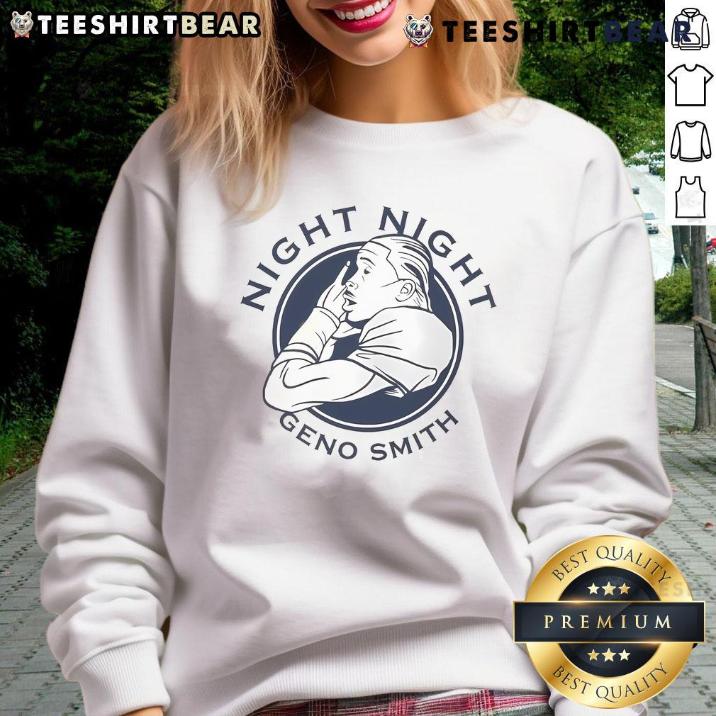 Official Geno Smith Night Night Sweatshirt featuring stylish design, perfect for fans and casual wear.