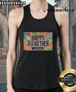 Official Happy Together Tour 2025 tank top featuring vibrant colors and iconic tour logo, perfect for fans.