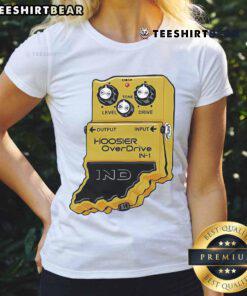 Official Hoosier OverDrive IN 1 Ladies Tee featuring stylish design and comfortable fit for fans of Hoosier culture.