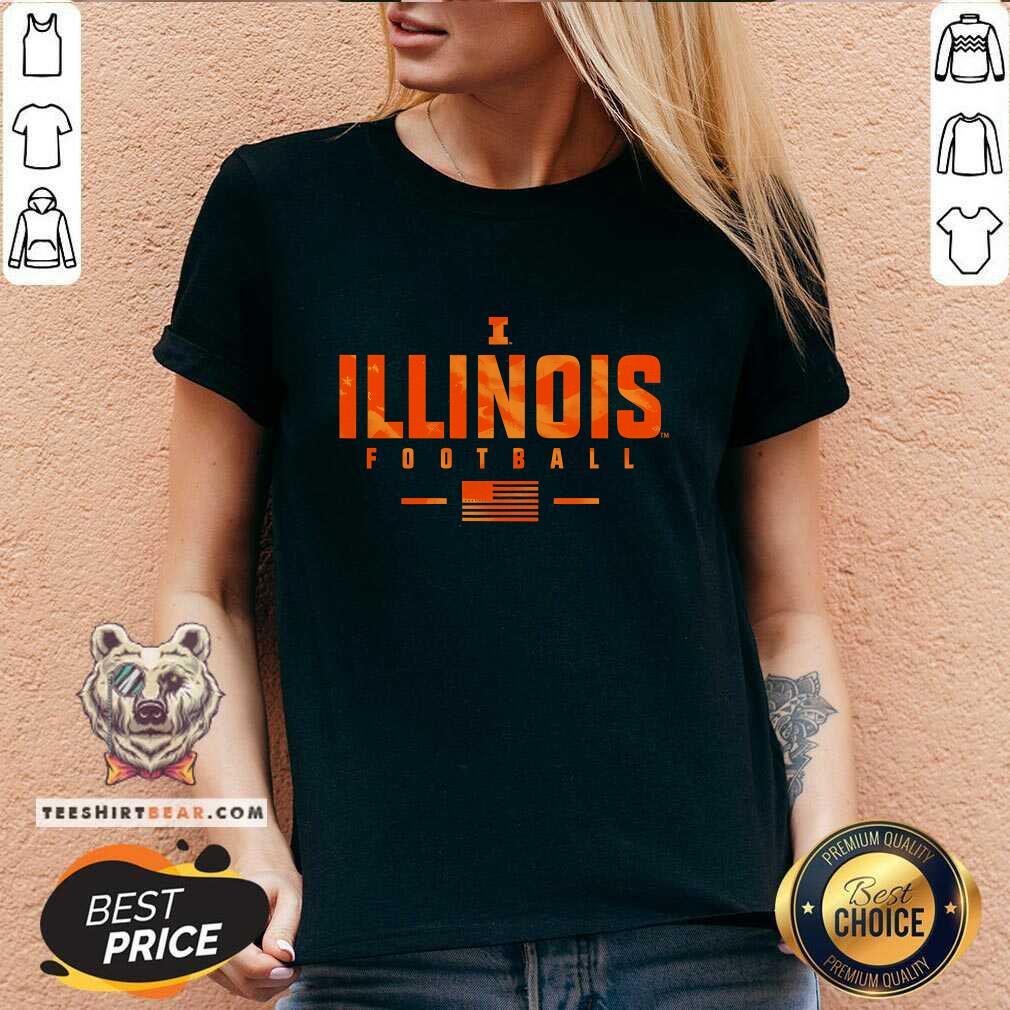 Official Illinois Football Military Appreciation V-neck