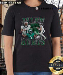 Official Jalen Hurts Philadelphia Eagles Notorious Player ladies tee featuring a stylish design for fans.
