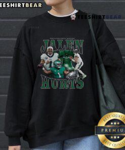 Official Jalen Hurts Philadelphia Eagles sweatshirt featuring stylish design for fans of the notorious player.