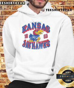 Alt Text: Official Kansas Jayhawks Court Arched Wordmark 1865 Hoodie featuring vibrant team colors and logo design.