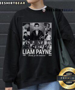 Official Liam Payne 1993-2024 Thank For The Memories sweatshirt featuring a stylish design and tribute to his career.