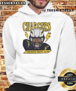 Official Los Angeles Chargers X Crenshaw Skate Club Hoodie with logo, perfect for fans and streetwear enthusiasts.