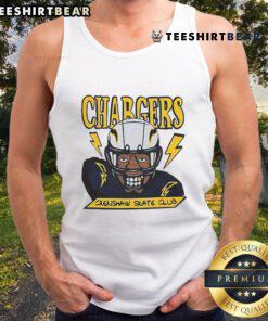Official Los Angeles Chargers X Crenshaw Skate Club tank top featuring bold graphics and vibrant colors, perfect for fans.