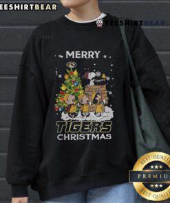 Official Missouri Tigers X Snoopy and Friends Merry Christmas 2024 Sweatshirt featuring festive graphics and cozy design.