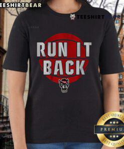 Official NC State Basketball Run It Back Ladies Tee featuring vibrant team colors and a stylish design for fans.