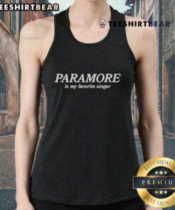 Alt Text: Official Paramore Is My Favorite Singer tank top featuring vibrant design, perfect for fans and music lovers.