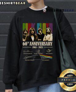 Official Pink Floyd 60th Anniversary sweatshirt featuring signature design, celebrating 1965-2025 with a thank you message.