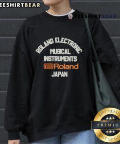 Alt Text: Official Roland Electronic Musical Instruments sweatshirt from Roland Japan, showcasing logo and stylish design.