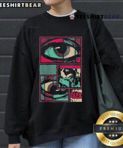 Official Soulisfree Facial Fragments Eye Surreal Psychedelic Sweatshirt showcasing vibrant, artistic design for unique style.