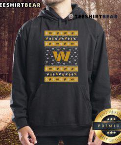 Official Washington Commanders Holiday Christmas Hoodie in red, featuring team logo and festive design for winter cheer.