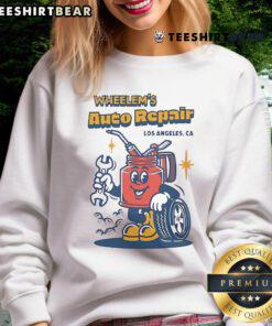 Official Wheelems Auto Repair sweatshirt featuring a stylish design for automotive enthusiasts and mechanics.