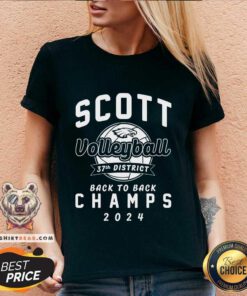Original Scott Volleyball Back To Back Champs 2024 V-neck