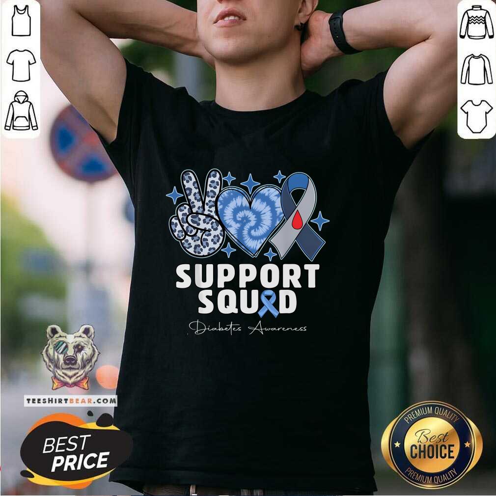 Original Support Squad Diabetes Awareness T1d Type T-Shirt