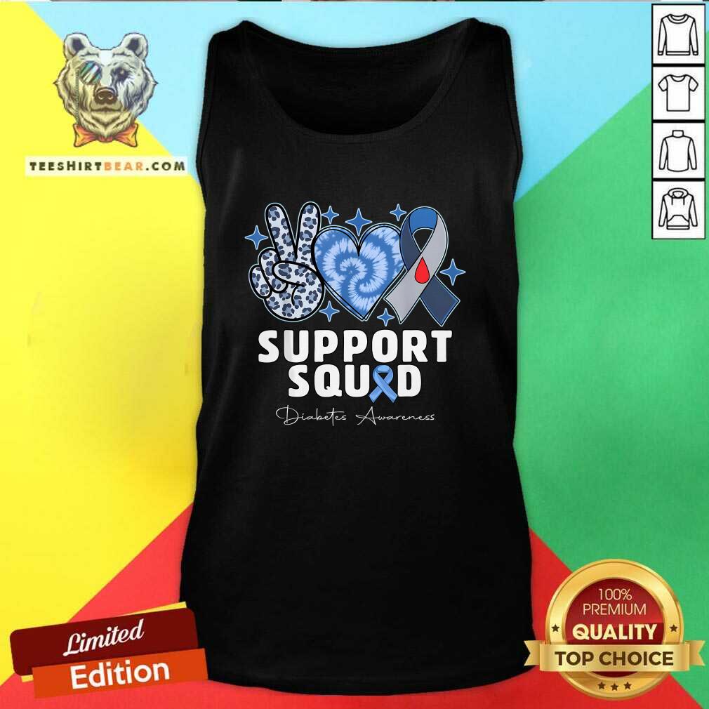 Original Support Squad Diabetes Awareness T1d Type Tank-top