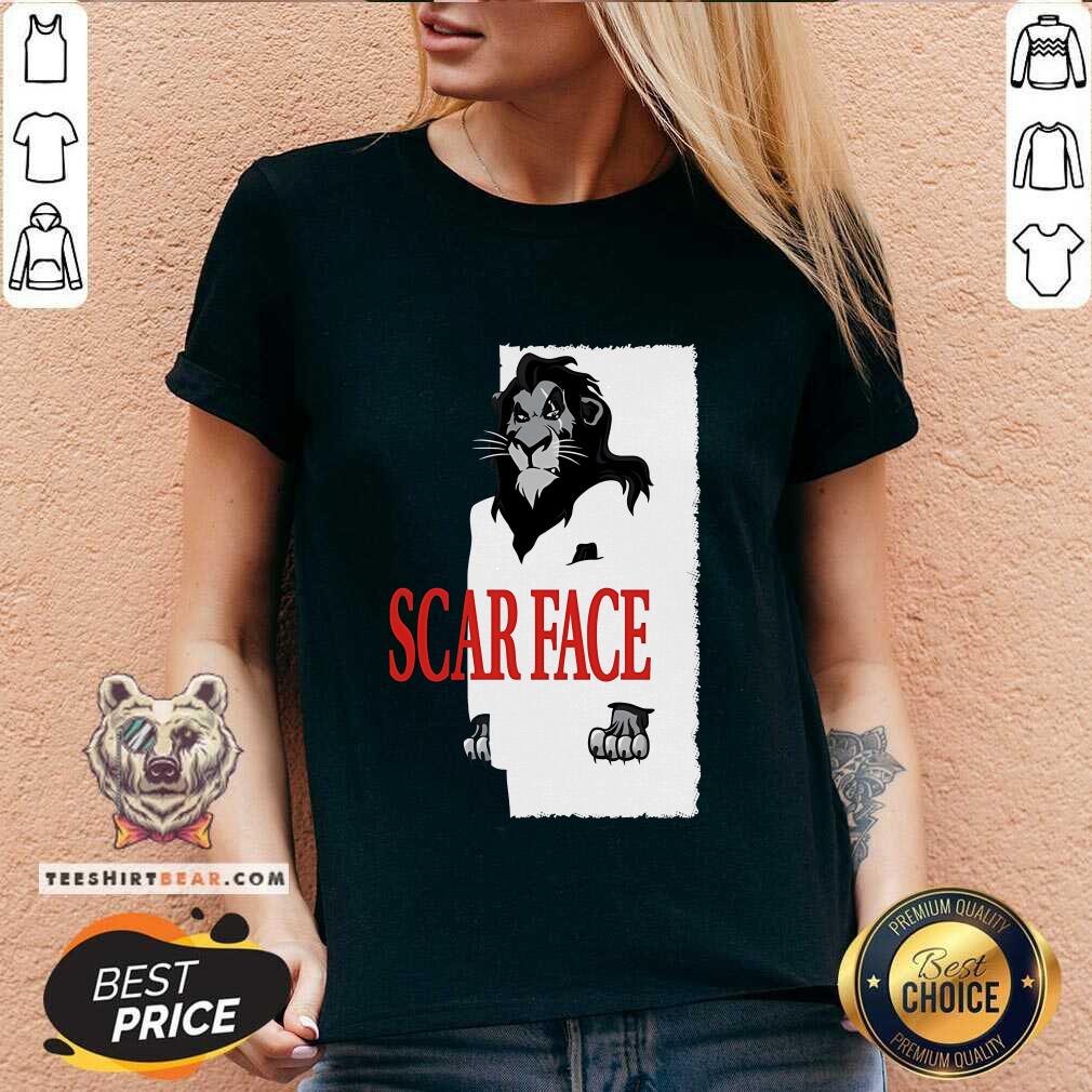 Original The Lion King Scar Face V-neck