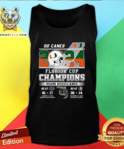 Premium 2024 Florida Cup Champions Miami Hurricanes Tank-top