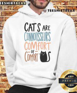 Cozy Premium Cat Are Connoisseurs Comfort Hoodie featuring a stylish design for cat lovers, perfect for chilly days.