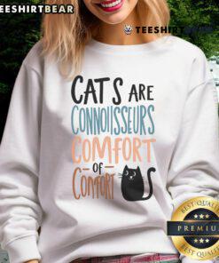 Premium cat sweatshirt for connoisseurs, featuring comfort design and stylish graphic, perfect for cat lovers.