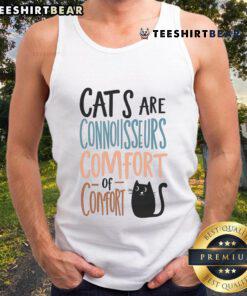 Premium Cat Are Connoisseurs Comfort Tank Top featuring a stylish design for cat lovers, perfect for casual wear.