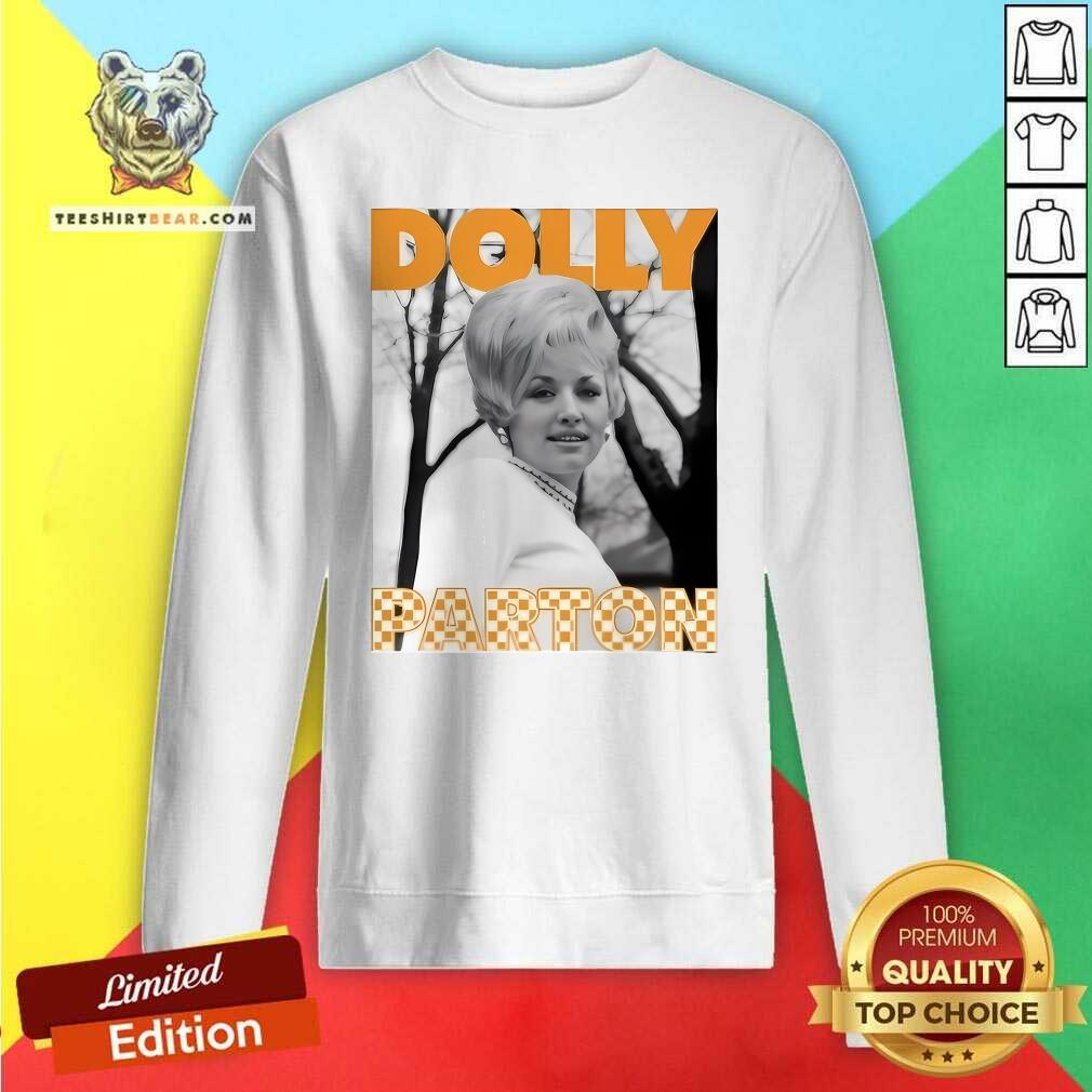 Premium Dolly Parton Tennessee Checkerboard Thrifted Distressed Sweatshirt