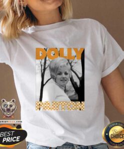 Premium Dolly Parton Tennessee Checkerboard Thrifted Distressed V-neck
