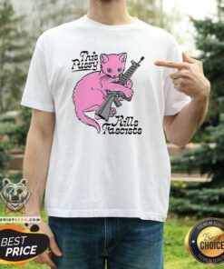 Premium This Pussy Kills Fascists Cat T-Shirt
