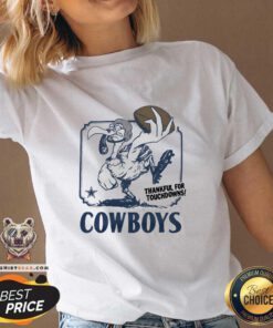 Pretty Dallas Cowboys Thankful For Touchdowns V-neck