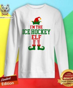 Pretty Family Matching I'm Ice Hockey Elf Christmas Sweatshirt