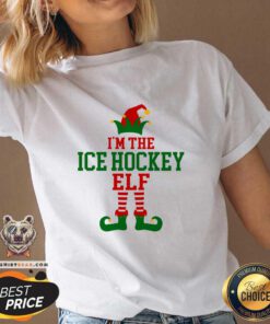 Pretty Family Matching I'm Ice Hockey Elf Christmas V-neck