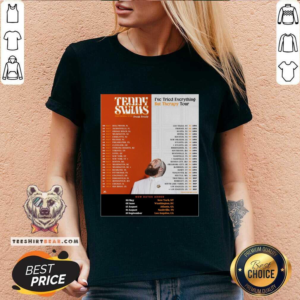 Pretty Teddy Swims I've Tried Everything But Therapy Tour 2025 V-neck