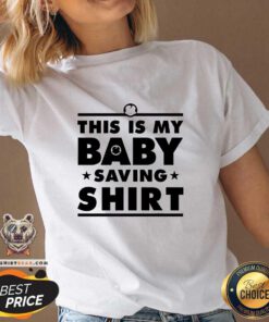 Pretty This Is My Baby Saving Intactivist V-neck