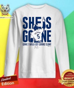 Top Freddie Freeman She Is Gone Walk-Off Grand Slam MLB Sweatshirt