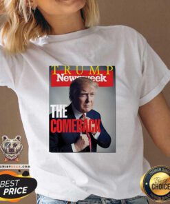 Top Newsweek Congrats Donald Trump The Comeback 2024 Newspaper V-neck