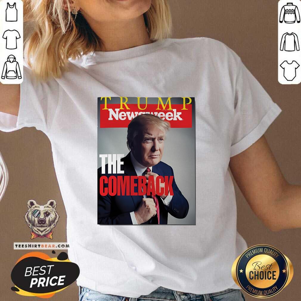 Top Newsweek Congrats Donald Trump The Comeback 2024 Newspaper V-neck