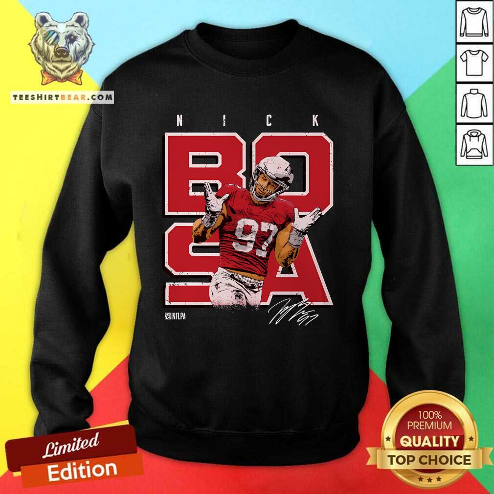 Top Nick Bosa San Francisco Shrugs Sweatshirt