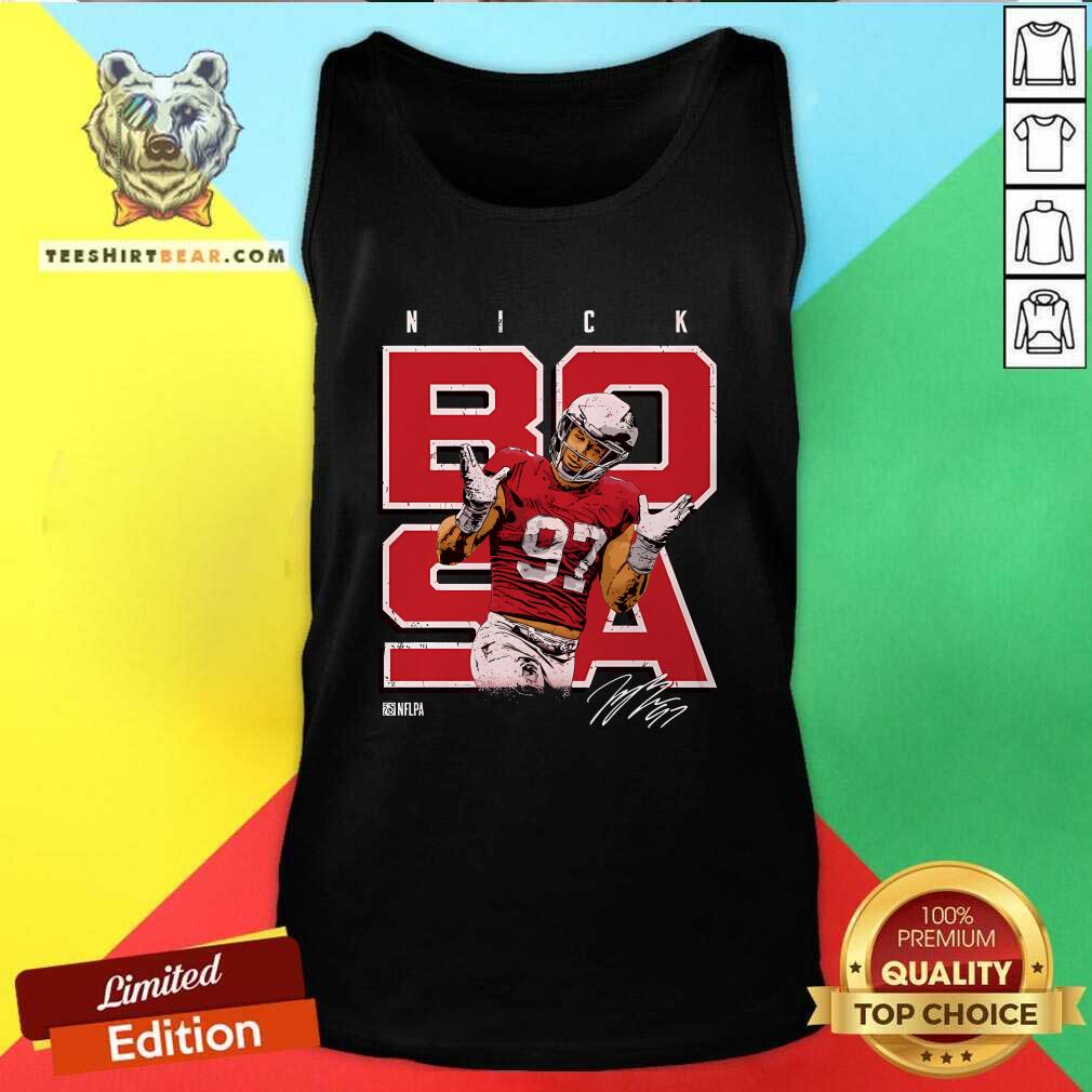 Top Nick Bosa San Francisco Shrugs Tank-top