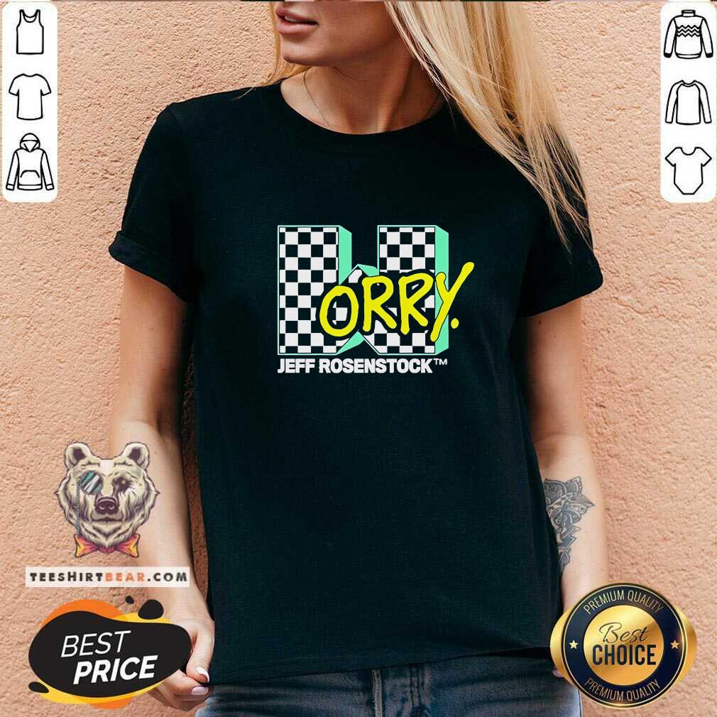 Top Poison City Records Jeff Rosenstock Worry V-neck